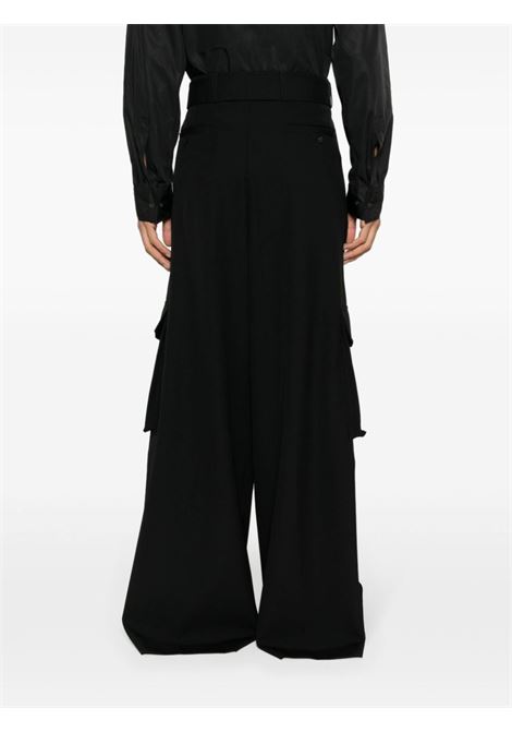 Black wide-leg trousers - men DRIES VAN NOTEN | 2410209418053900